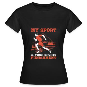 Trail running - T-shirt Femme - noir - Devant - AI Model Female 172 dark (172cm)