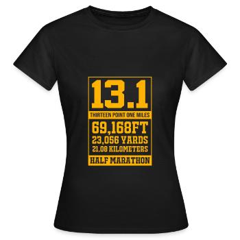 Marathon Marathon Runner - Women's T-Shirt - black - Front - AI Model Female 172 dark (172cm)