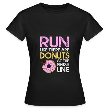 Marathon Marathon Runner - Women's T-Shirt - black - Front - AI Model Female 172 dark (172cm)