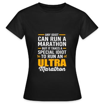 Marathon Marathon Runner - Women's T-Shirt - black - Front - AI Model Female 172 dark (172cm)