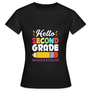 2e année - T-shirt Femme - noir - Devant - AI Model Female 172 dark (172cm)