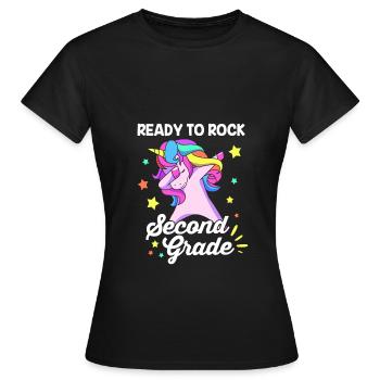 2e année - T-shirt Femme - noir - Devant - AI Model Female 172 dark (172cm)