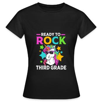 3ème année - T-shirt Femme - noir - Devant - AI Model Female 172 dark (172cm)