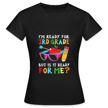 3ème année - T-shirt Femme - noir - Devant - AI Model Female 172 dark (172cm)