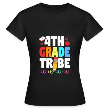 4th Grade - Women's T-Shirt - black - Front - AI Model Female 172 dark (172cm)