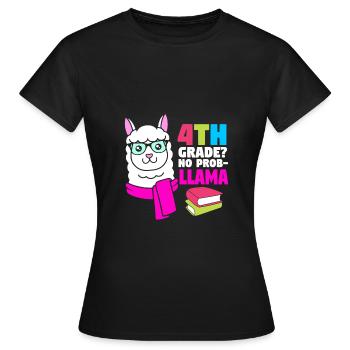 4th Grade - Women's T-Shirt - black - Front - AI Model Female 172 dark (172cm)