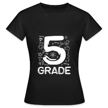 5th Grade - Women's T-Shirt - black - Front - AI Model Female 172 dark (172cm)
