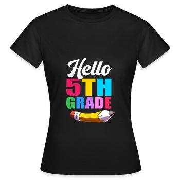 5th Grade - Women's T-Shirt - black - Front - AI Model Female 172 dark (172cm)