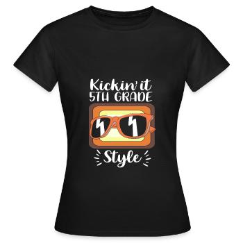 5th Grade - Women's T-Shirt - black - Front - AI Model Female 172 dark (172cm)