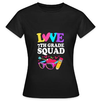 7th Grade - Women's T-Shirt - black - Front - AI Model Female 172 dark (172cm)
