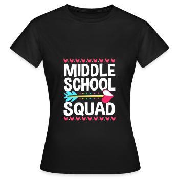 Enseignants de collège - T-shirt Femme - noir - Devant - AI Model Female 172 dark (172cm)