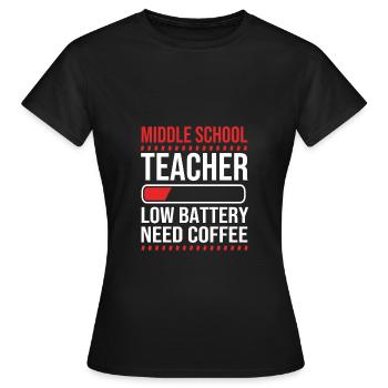 Enseignants de collège - T-shirt Femme - noir - Devant - AI Model Female 172 dark (172cm)