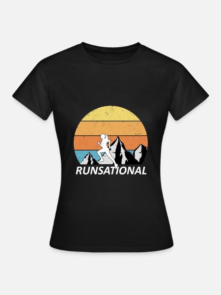Trail Running - Frauen T-Shirt - Schwarz