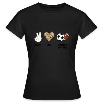 baller fussball baller Geschenk - Frauen T-Shirt - Schwarz - Vorne - AI Model Female 172 dark (172cm)