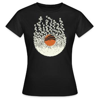 Funky Vinyl - T-shirt Femme - noir - Devant - AI Model Female 172 dark (172cm)