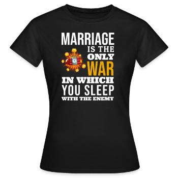 Marriage - Women's T-Shirt - black - Front - AI Model Female 172 dark (172cm)