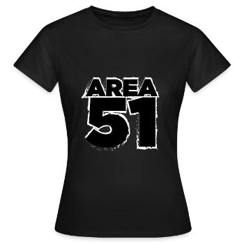 Zone 51 - Design - T-shirt Femme - noir - Devant - AI Model Female 172 dark (172cm)