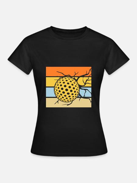 Golfspieler Golf - Frauen T-Shirt - Schwarz