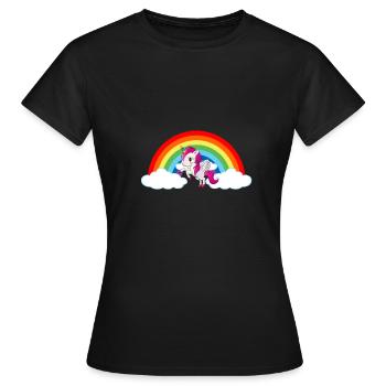 Licorne mythique animal licorne chemise licornes - T-shirt Femme - noir - Devant - AI Model Female 172 dark (172cm)