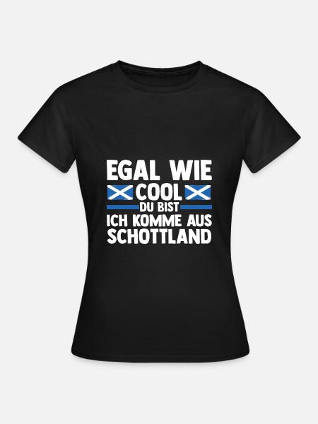 Schotten Schottisch Schottland - Frauen T-Shirt - Schwarz