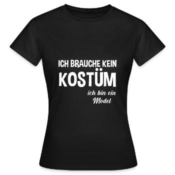 Carnaval de Jecken Carnaval - T-shirt Femme - noir - Devant - AI Model Female 172 dark (172cm)