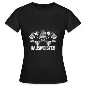 Facility Manager Caretaker Caretaker - Women's T-Shirt - black - Front - AI Model Female 172 dark (172cm)