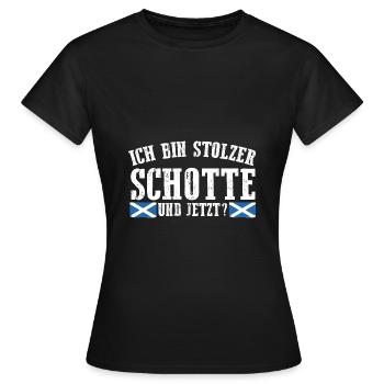 Schotten Schottisch Schottland - Frauen T-Shirt - Schwarz - Vorne - AI Model Female 172 dark (172cm)