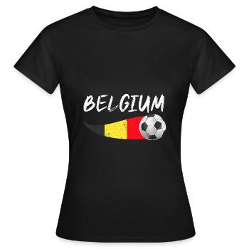 Belgier Belgien - Frauen T-Shirt - Schwarz - Vorne - AI Model Female 172 dark (172cm)