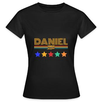 Daniel - Frauen T-Shirt - Schwarz - Vorne - AI Model Female 172 dark (172cm)