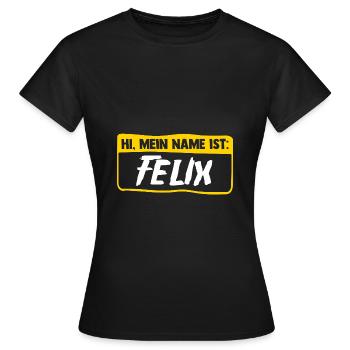 Felix - T-shirt Femme - noir - Devant - AI Model Female 172 dark (172cm)