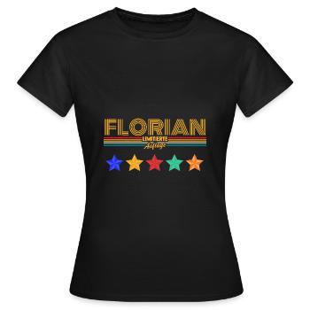 Florian - Frauen T-Shirt - Schwarz - Vorne - AI Model Female 172 dark (172cm)