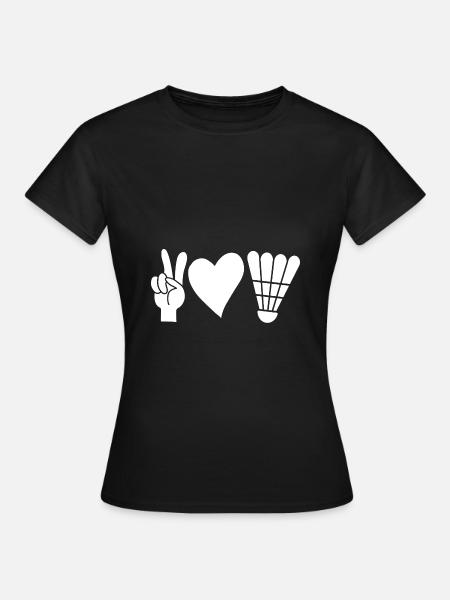 Federball Badminton - Frauen T-Shirt - Schwarz