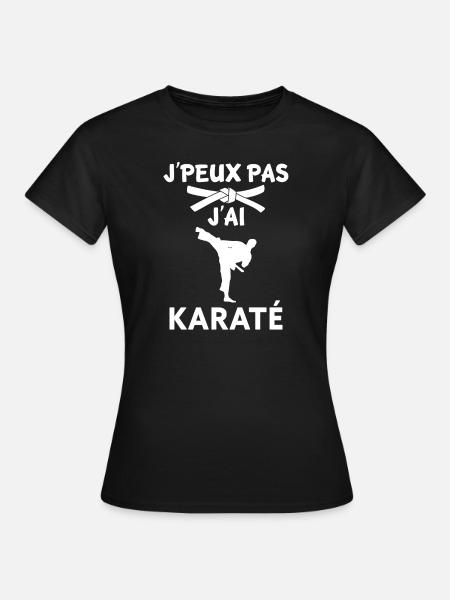 ICH KANN NICHT KARATE HABEN. - Frauen T-Shirt - Schwarz