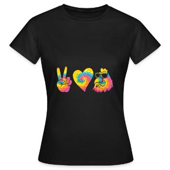 Poules Poule - T-shirt Femme - noir - Devant - AI Model Female 172 dark (172cm)