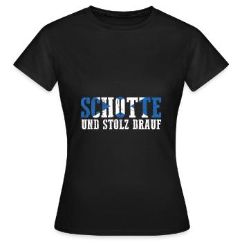 Schotten Schottisch Schottland - Frauen T-Shirt - Schwarz - Vorne - AI Model Female 172 dark (172cm)