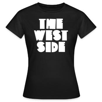 Le côté ouest - T-shirt Femme - noir - Devant - AI Model Female 172 dark (172cm)