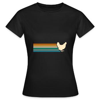 Poules Poule - T-shirt Femme - noir - Devant - AI Model Female 172 dark (172cm)