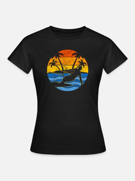 Kitesurfing Sprichwort - Frauen T-Shirt - Schwarz