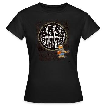 Bass Player - T-shirt Femme - noir - Devant - AI Model Female 172 dark (172cm)