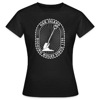 Oak Island - Women's T-Shirt - black - Front - AI Model Female 172 dark (172cm)