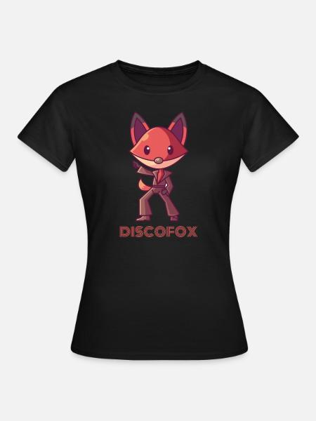 Discofox, fuchs tanzen tänzer disco - Frauen T-Shirt - Schwarz