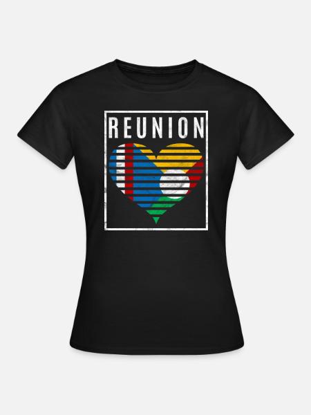 Réunion - Frauen T-Shirt - Schwarz