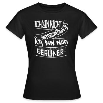 Berlin Souvenir Touristen Hauptstadt Metropole BLN - Frauen T-Shirt - Schwarz - Vorne - AI Model Female 172 dark (172cm)