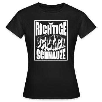 Berlin Souvenir Touristen Hauptstadt Metropole BLN - Frauen T-Shirt - Schwarz - Vorne - AI Model Female 172 dark (172cm)