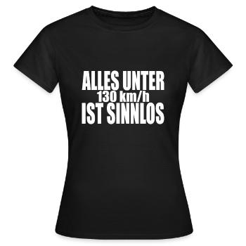 Tempolimit Autobahn Grüne Freiheit Verbot Diesel - Frauen T-Shirt - Schwarz - Vorne - AI Model Female 172 dark (172cm)