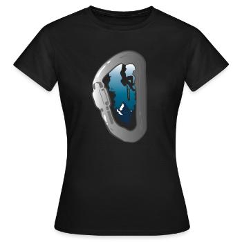 Alpiniste - T-shirt Femme - noir - Devant - AI Model Female 172 dark (172cm)