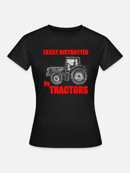 Tracteurs tracteurs proverbe - T-shirt Femme - noir