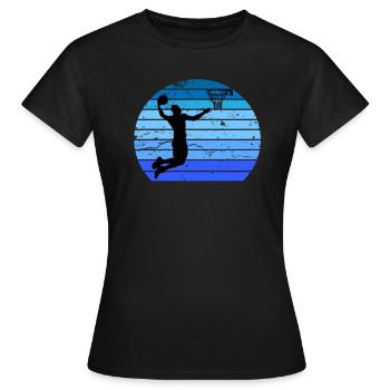 Basketball - Frauen T-Shirt - Schwarz - Vorne - AI Model Female 172 dark (172cm)