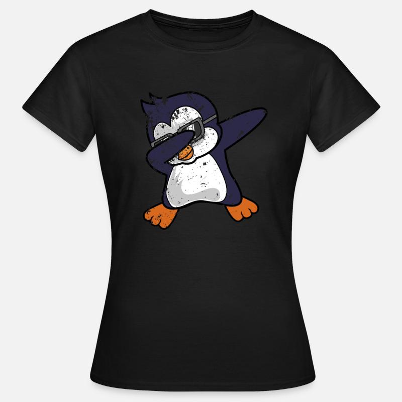 Penguin Dab Dabbing - Women's T-Shirt - black