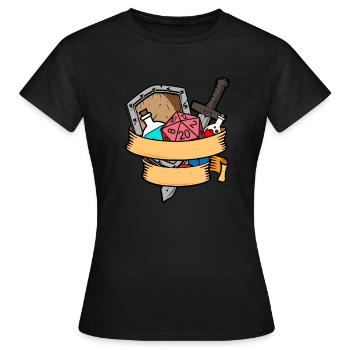 Dice Game Dice Gift - Women's T-Shirt - black - Front - AI Model Female 172 dark (172cm)
